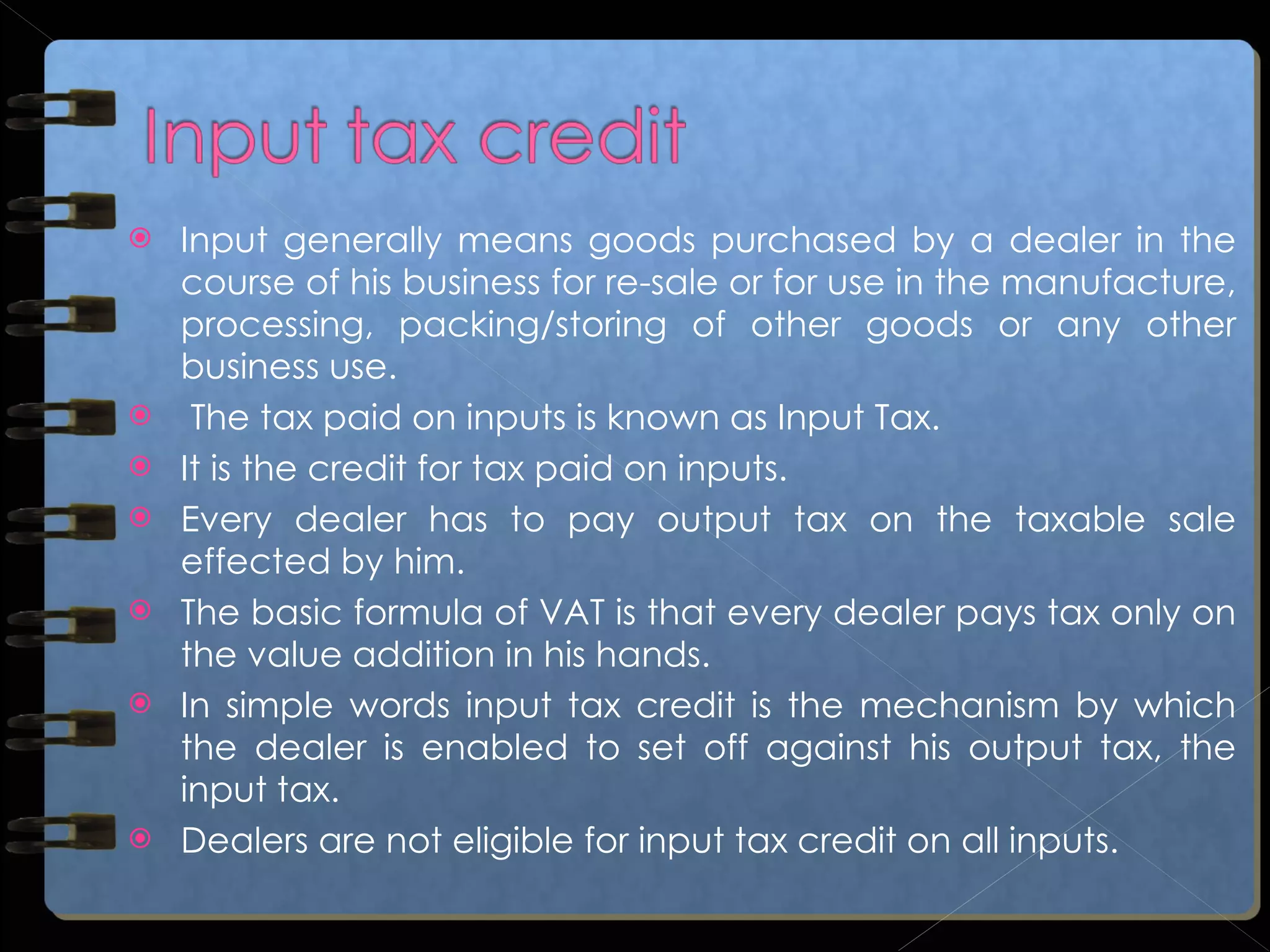 Vat And Its Applications | PPT