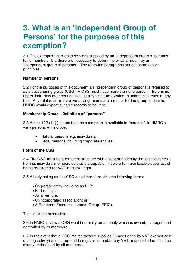 Vat Cost Sharing Exemption