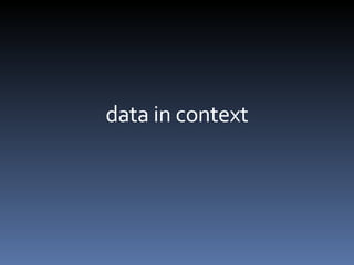 data in context 