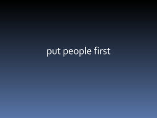 put people first 
