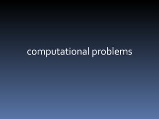 computational problems 