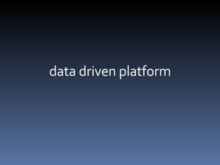 data driven platform 