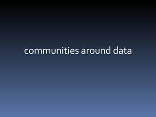 communities around data 