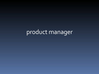 product manager 