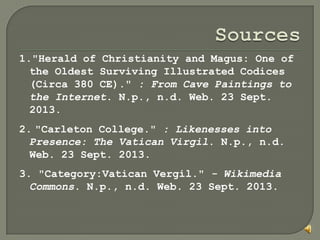 Vatican Manuscript Of Virgil S Aeneid Pptx Antiquing And Antiques