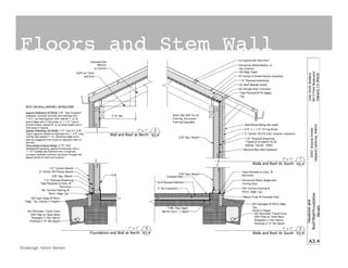 Floors and Stem Wall!
Drawings:	
  Kevin	
  Neilan	
  
 