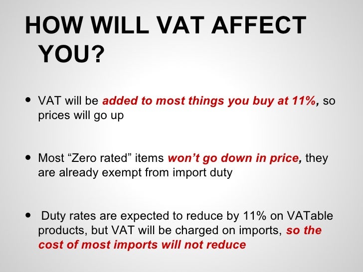 Vat presentation