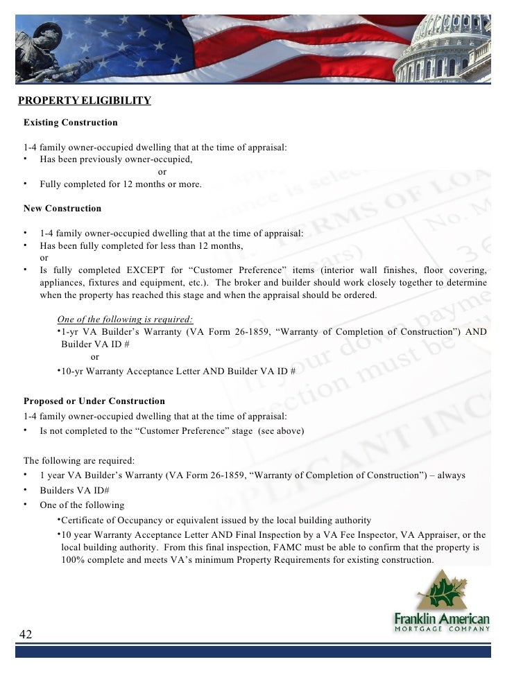 Lender Va Lender Handbook Chapter 4