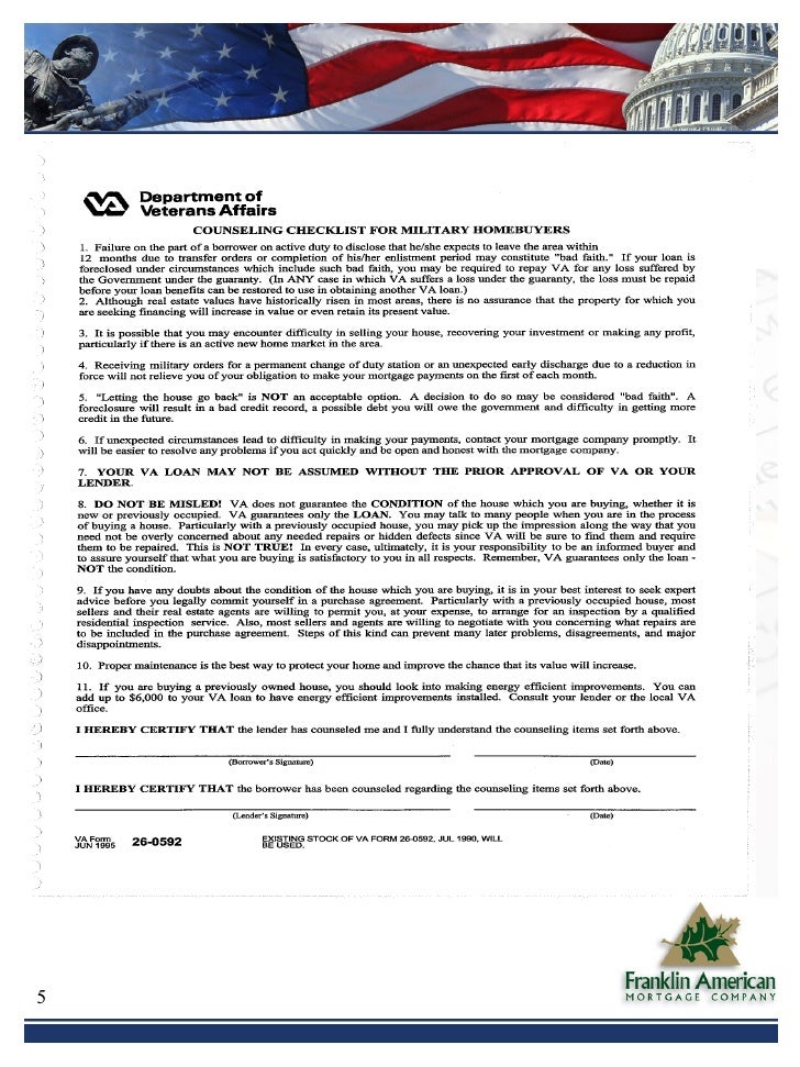 Va Va Underwriting Guidelines