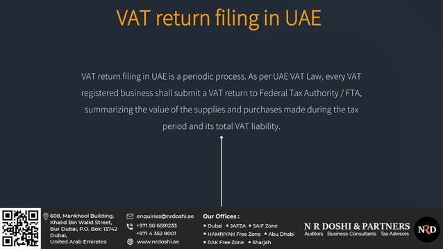 Vat return filing in uae | PPT