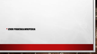•IZVOR PODATAKA:WIKIPEDIJA
 