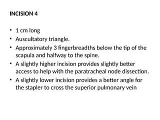 Video assisted thoracoscopic surgery and its advantages | PPTX