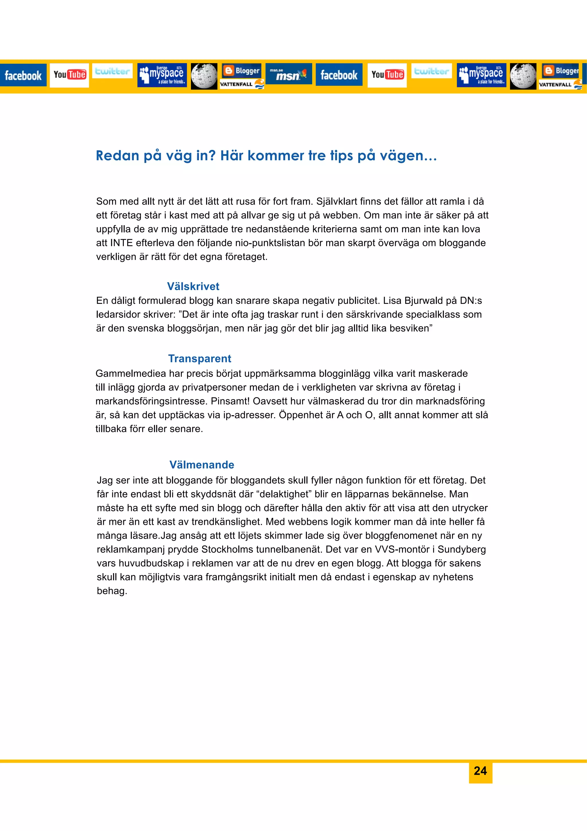 Vattenfall På Facebook?