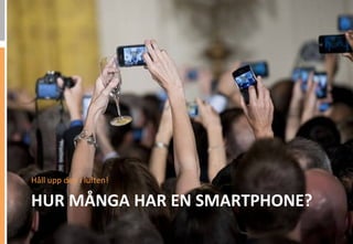Håll	
 upp	
 den	
 i	
 lu,en!	
 

HUR	
 MÅNGA	
 HAR	
 EN	
 SMARTPHONE?	
 
 
