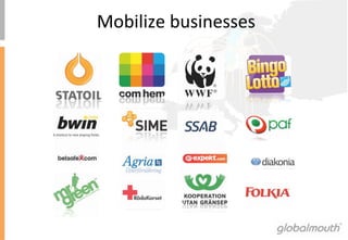 Mobilize	
 businesses	
 
 