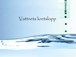 Vattnets kretslopp
 