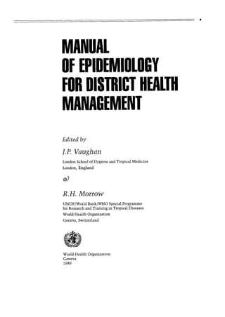 Vaughan   epidemiology of district