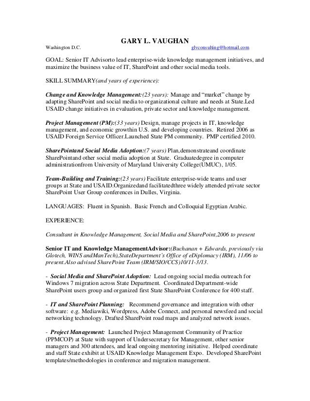 peace corps resumes