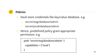HashiCorp Vault Workshop：幫 Credentials 找個窩 | PDF