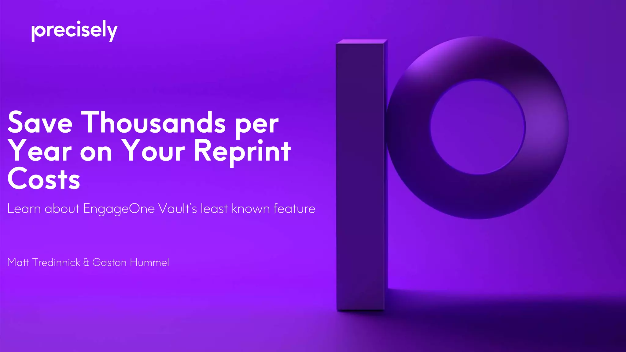 Save Thousands per Year on Your Reprint Costs PPTX