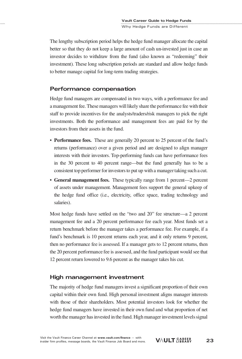 Career Guide Hedge Funds