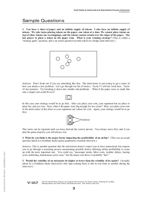 Career Guide Advanced Finance And Quant Finance Interviews