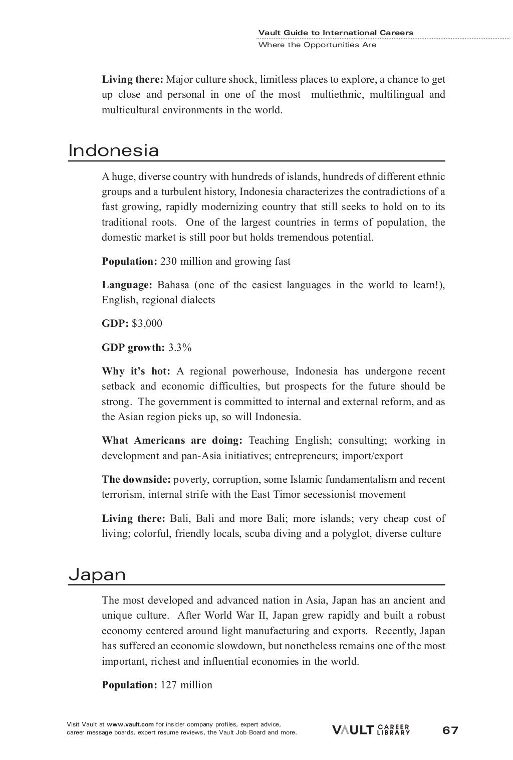 Career Guide International Careers