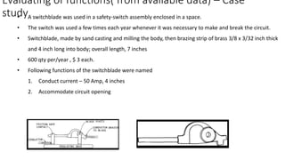 Switchblade Function Value Analysis and Value Engineering -Function & Evaluation of Function ...