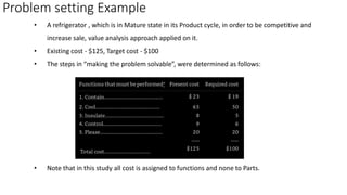 Value Analysis and Value Engineering -Function & Evaluation of Function ...