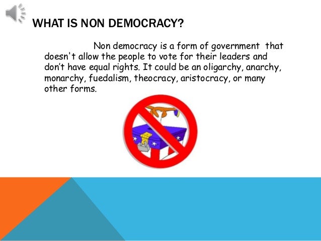 What are examples of democracy?
