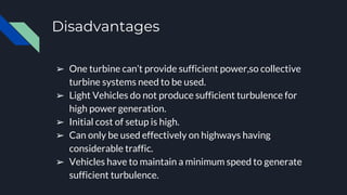 Vertical Axis Wind Turbine for Highways PPT