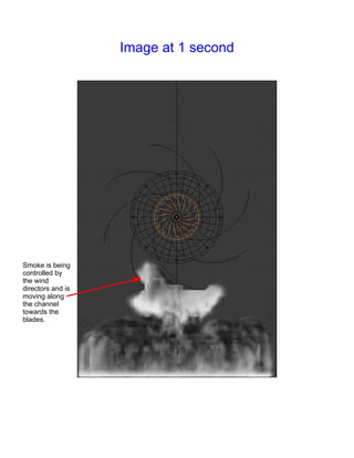 Image at 1 second




Smoke is being
controlled by
the wind
directors and is
moving along
the channel
towards the
blades.
 