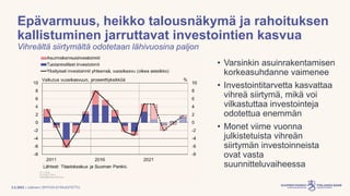 Pääjohtaja Olli Rehn: Miten Euroopan ja Suomen talous  selviävät kriisien maailmassa?