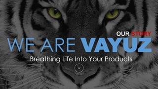 OUR STORY
WE ARE VAYUZ
Breathing Life Into Your Products
>
 