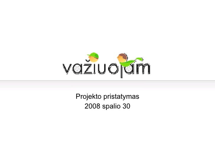Vaziuojam.lt slideshare