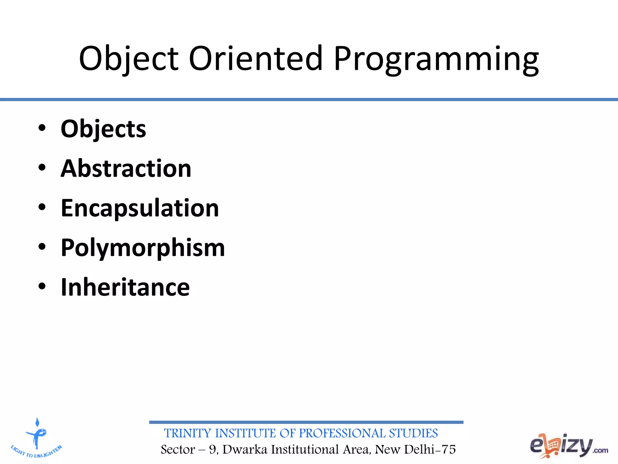 Object Oriented Programming Concepts | PPT