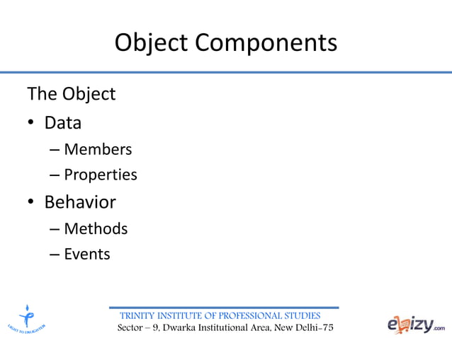 Object Oriented Programming Concepts | PPT