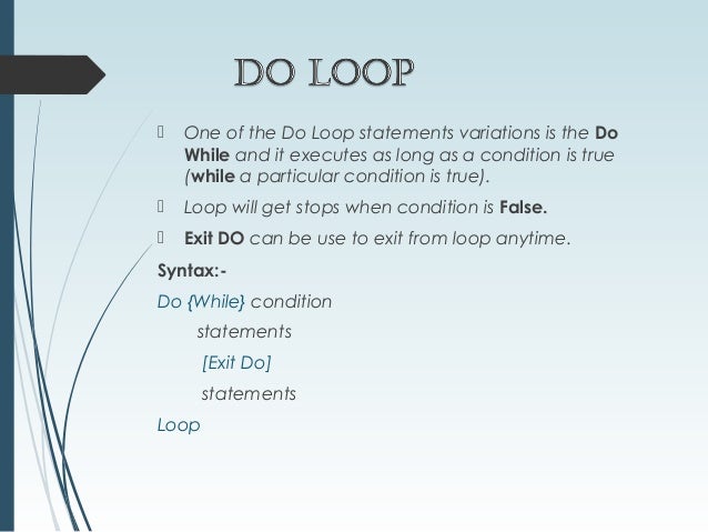 do do while loop net visual basic visual basic for loop