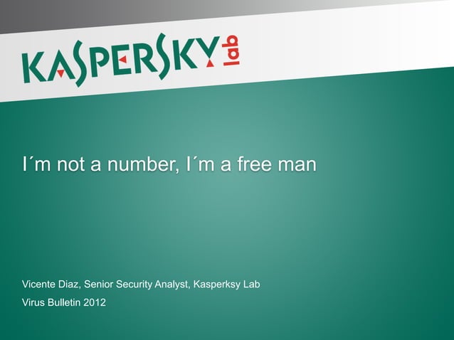 I´m not a number, I´m a free man | PPT