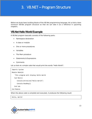 Vb.net tutorial | PDF