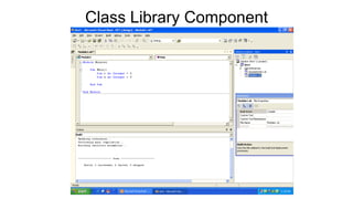 Class Library Component
 