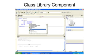 Class Library Component
 