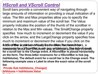 VISUAL BASIC 6 - CONTROLS AND DECLARATIONS | PPTX