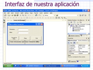 Interfaz de nuestra aplicación 