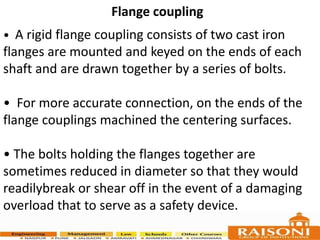 Coupling and flange coupling and its design