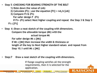 Coupling and flange coupling and its design