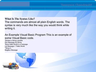 Vb6.0 Introduction | PPS