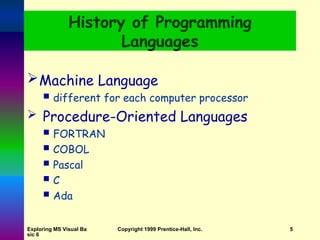 Visual Basic Programming Language to Grade 11 learners | PPT