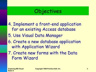 ADO Controls - Database Usage from Exploring MS Visual Basic 6.0 Book | PPT