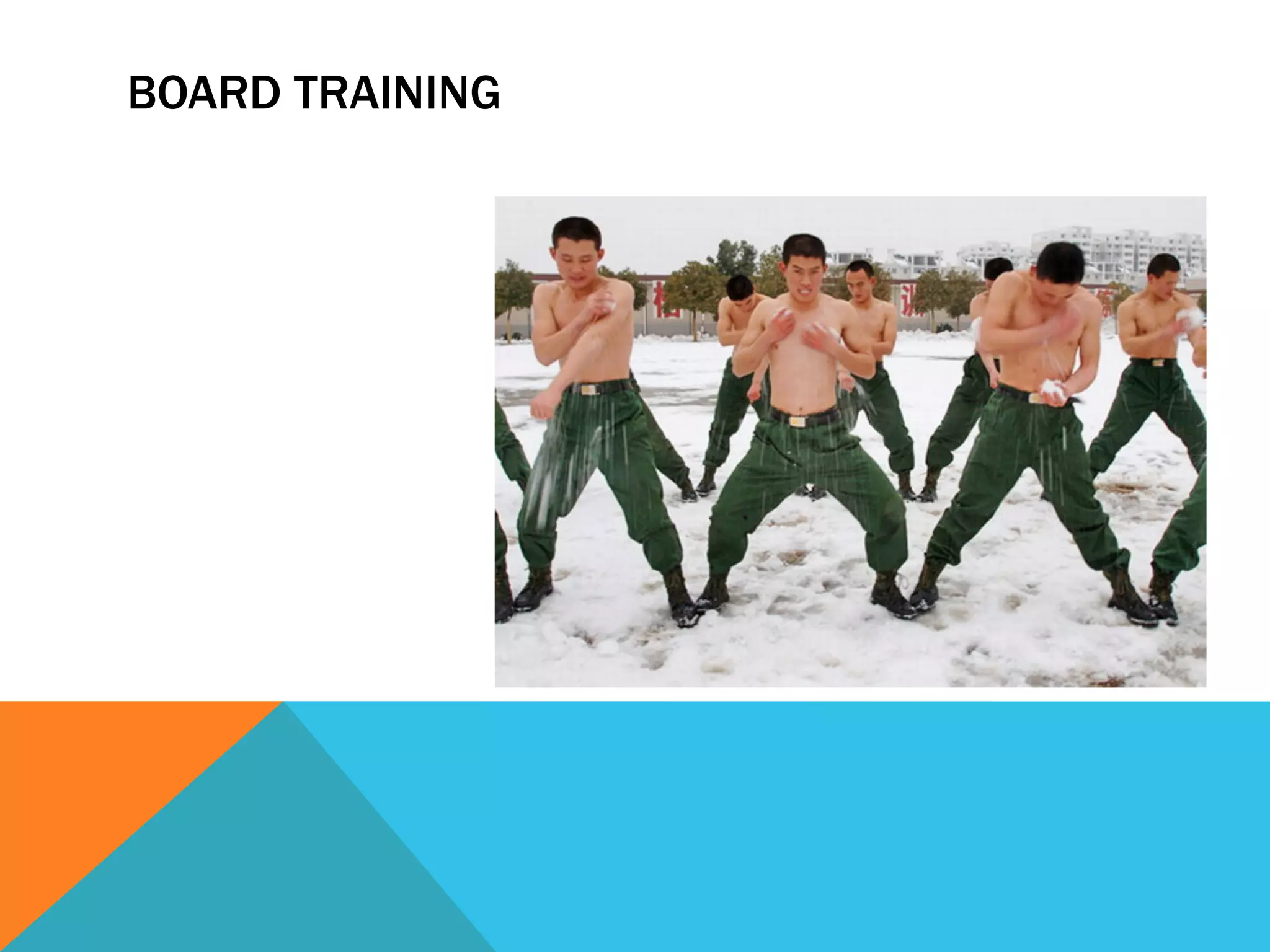 BOARD TRAINING 
 